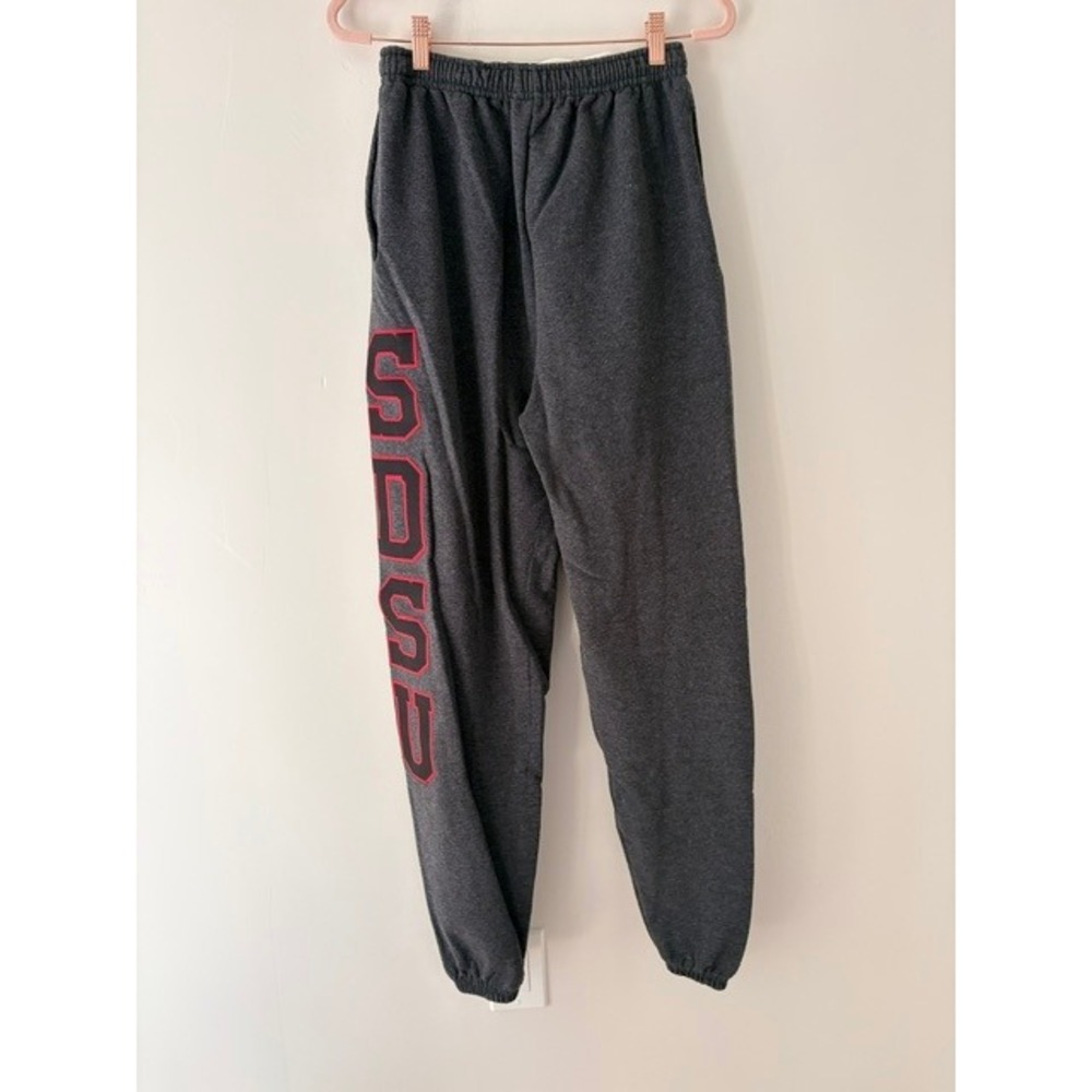 Champion SDSU San Diego State University Sweatpants Charcoal Gray Medium - Picture 2 of 4